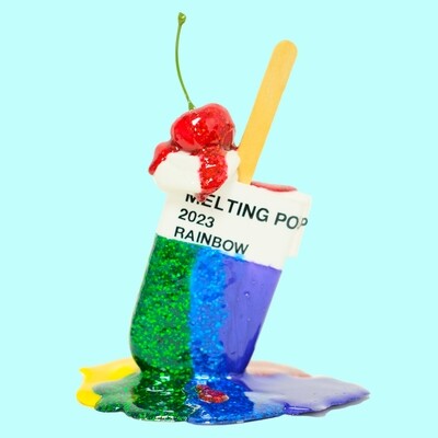 Melting Popsicle Art - Rainbow Pop - Original Melting Pops