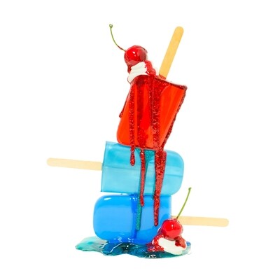 Melting Popsicle Art - Fluid Hearts 4 - Original Melting Pops