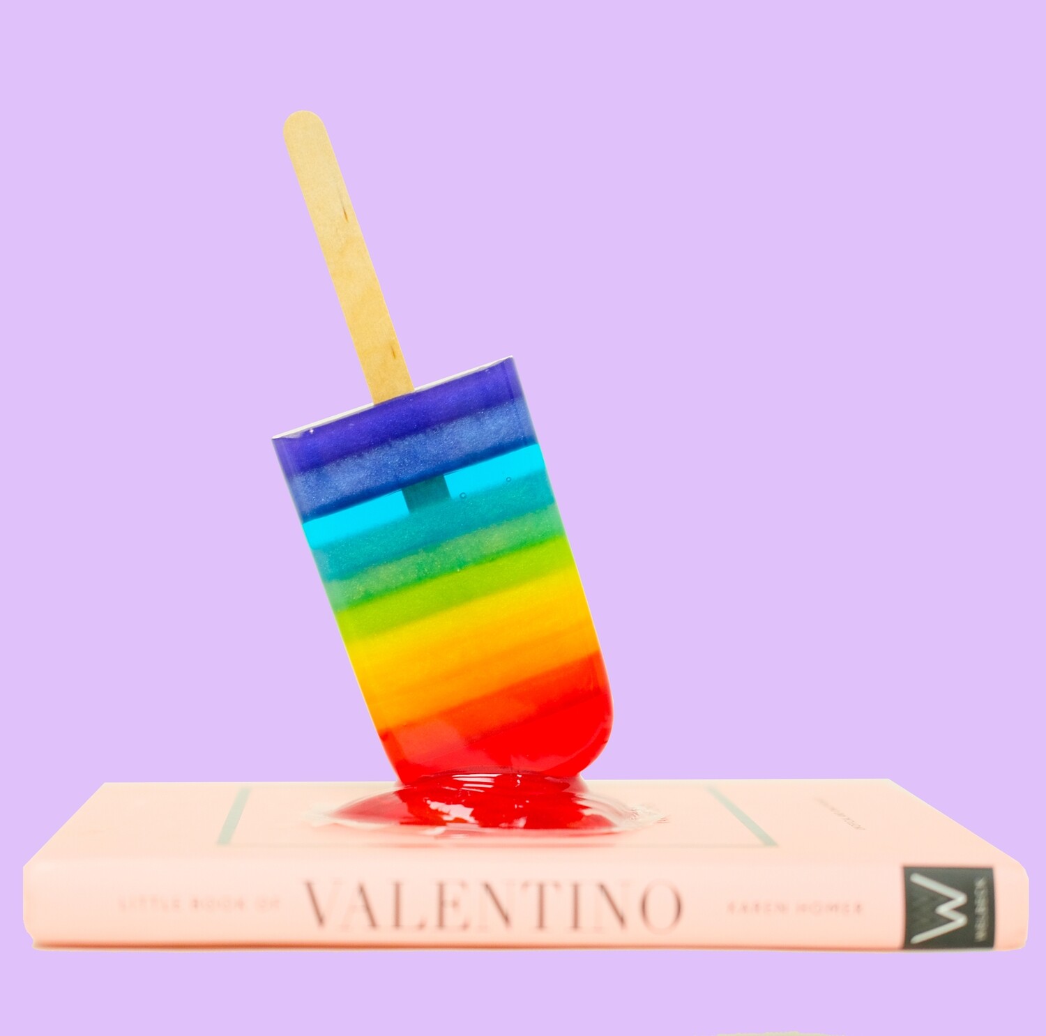 Double Rainbow Pop - Original Melting Pops Resin Art