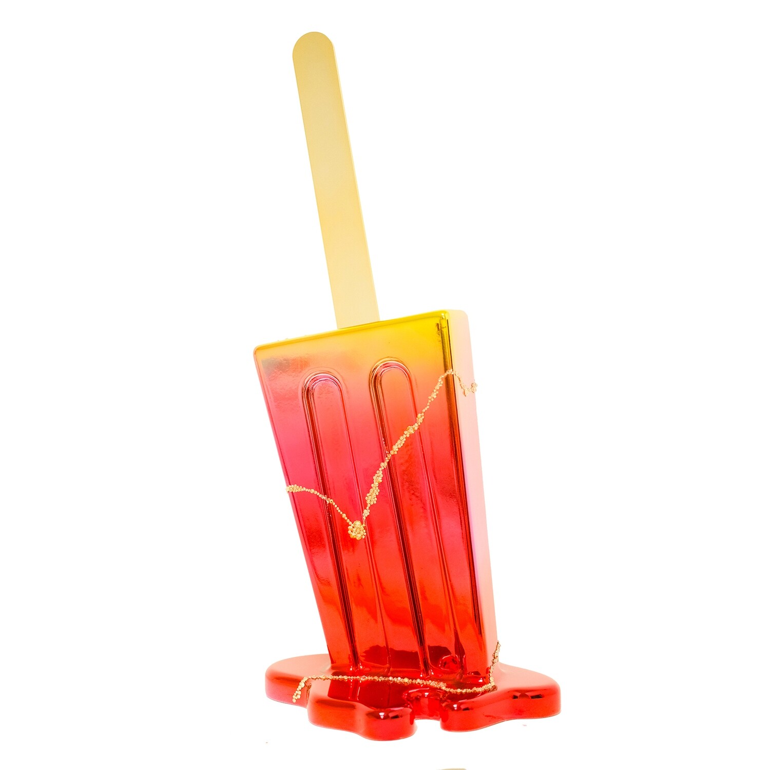 20" Glamorous Sunset Chrome Pop - Original Melting Pops - Melting Popsicle Resin Art