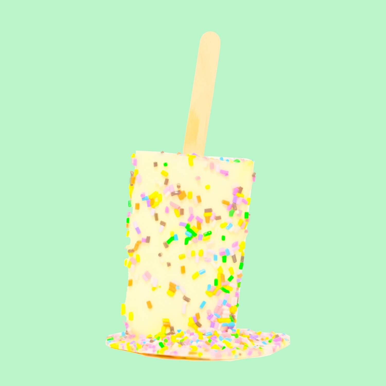 Lemon Sprinkle Pop - Original Melting Pops - Melting Popsicle Resin Art