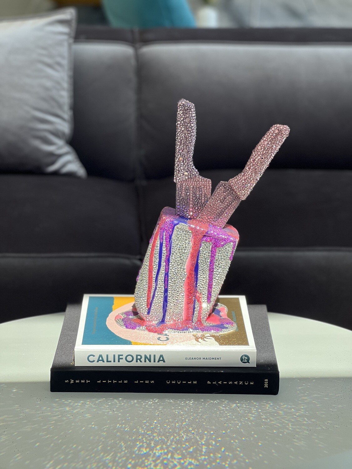 15" Pretty In Pink - Original Melting Pops Resin Art