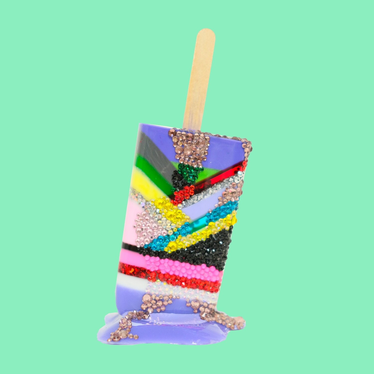 Crushing Hard - Original Melting Pops - Melting Popsicle Resin Art