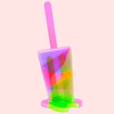 20" High Frequency - Original Melting Pops - Melting Popsicle Resin Art
