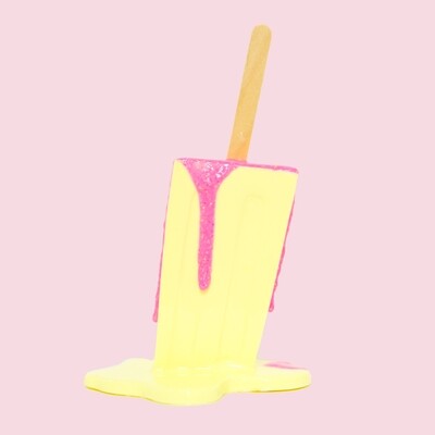 7" Pastel Yellow - Original Melting Pops - Melting Popsicle Resin Art