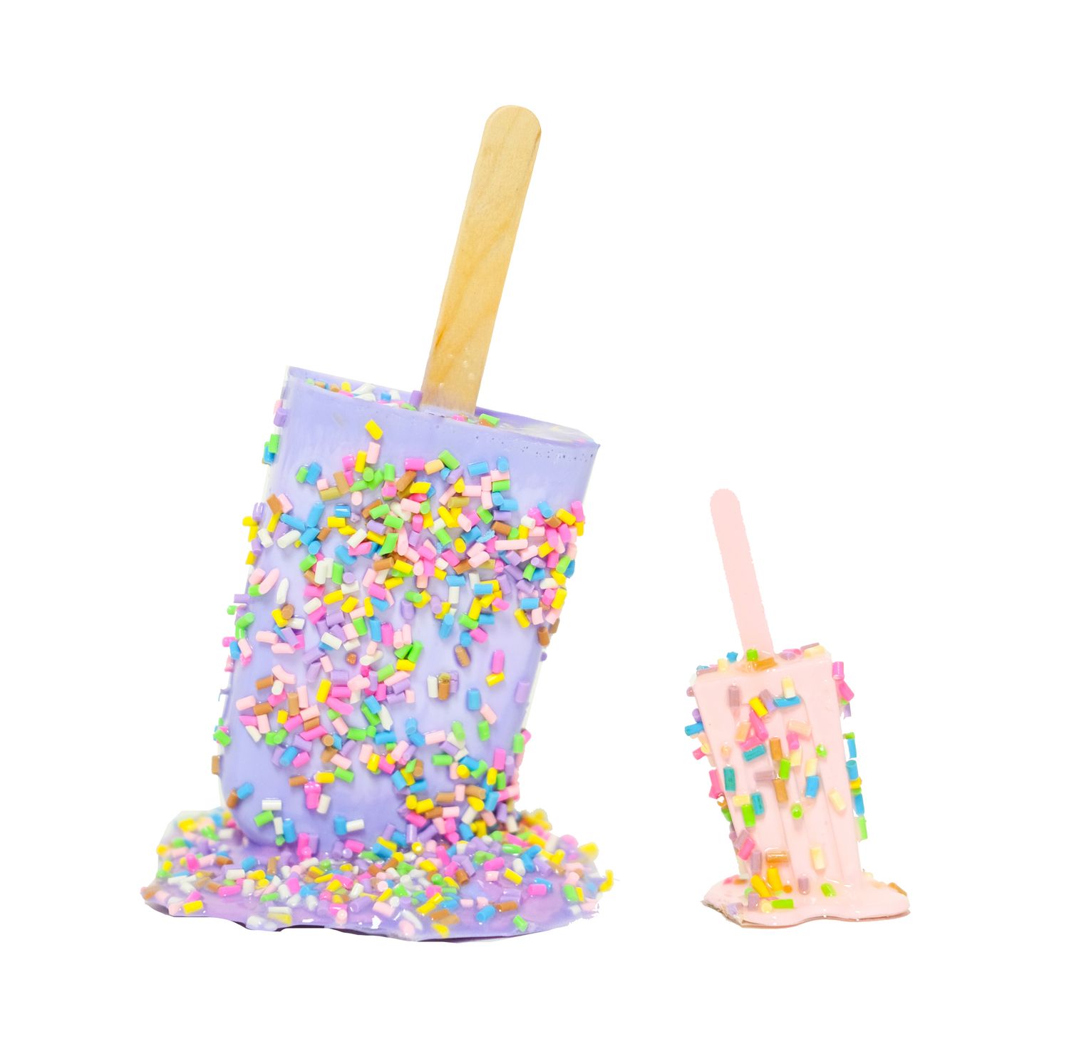 Lavender Sprinkle Pop and FREE mini - Original Melting Pops Resin Art