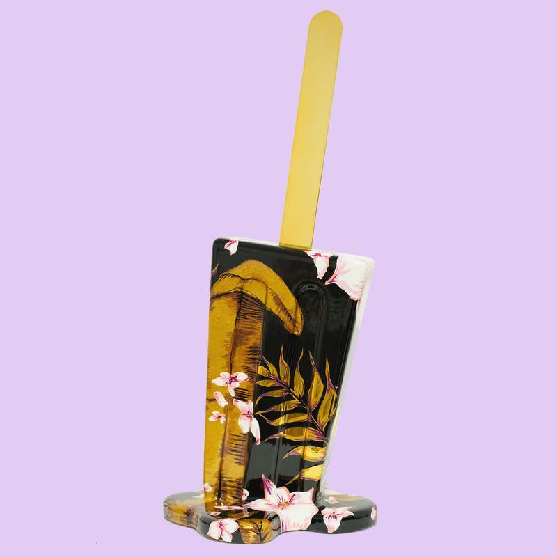 20 inch Fleurs Noir - Original Melting Pops Resin Art
