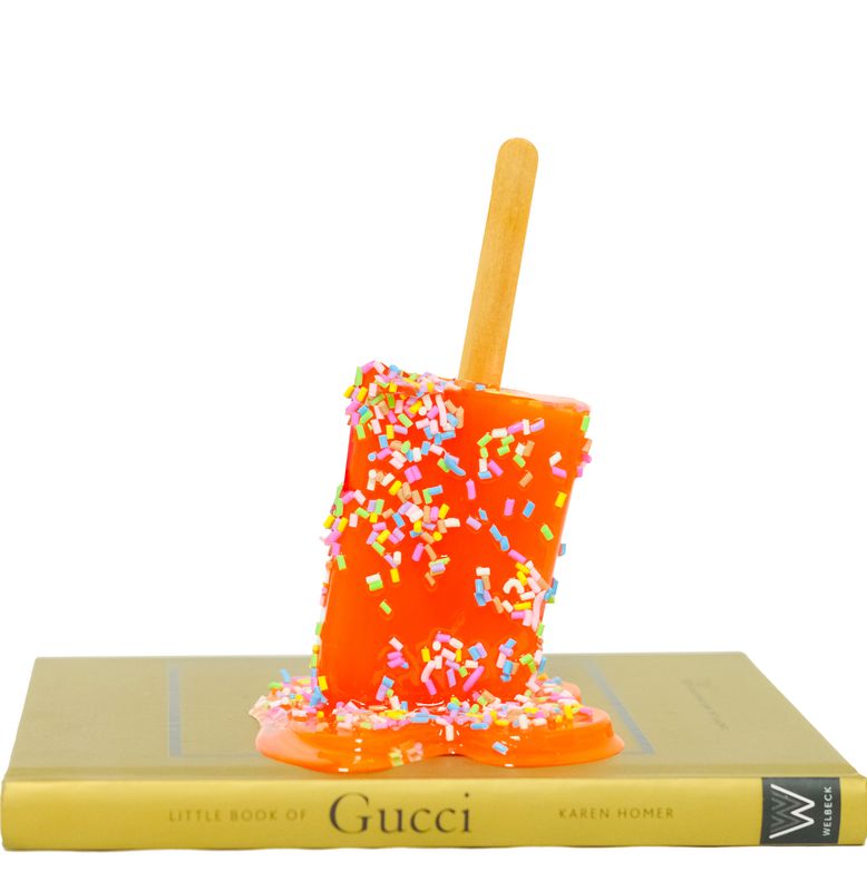 Neon Orange Sprinkle Pop