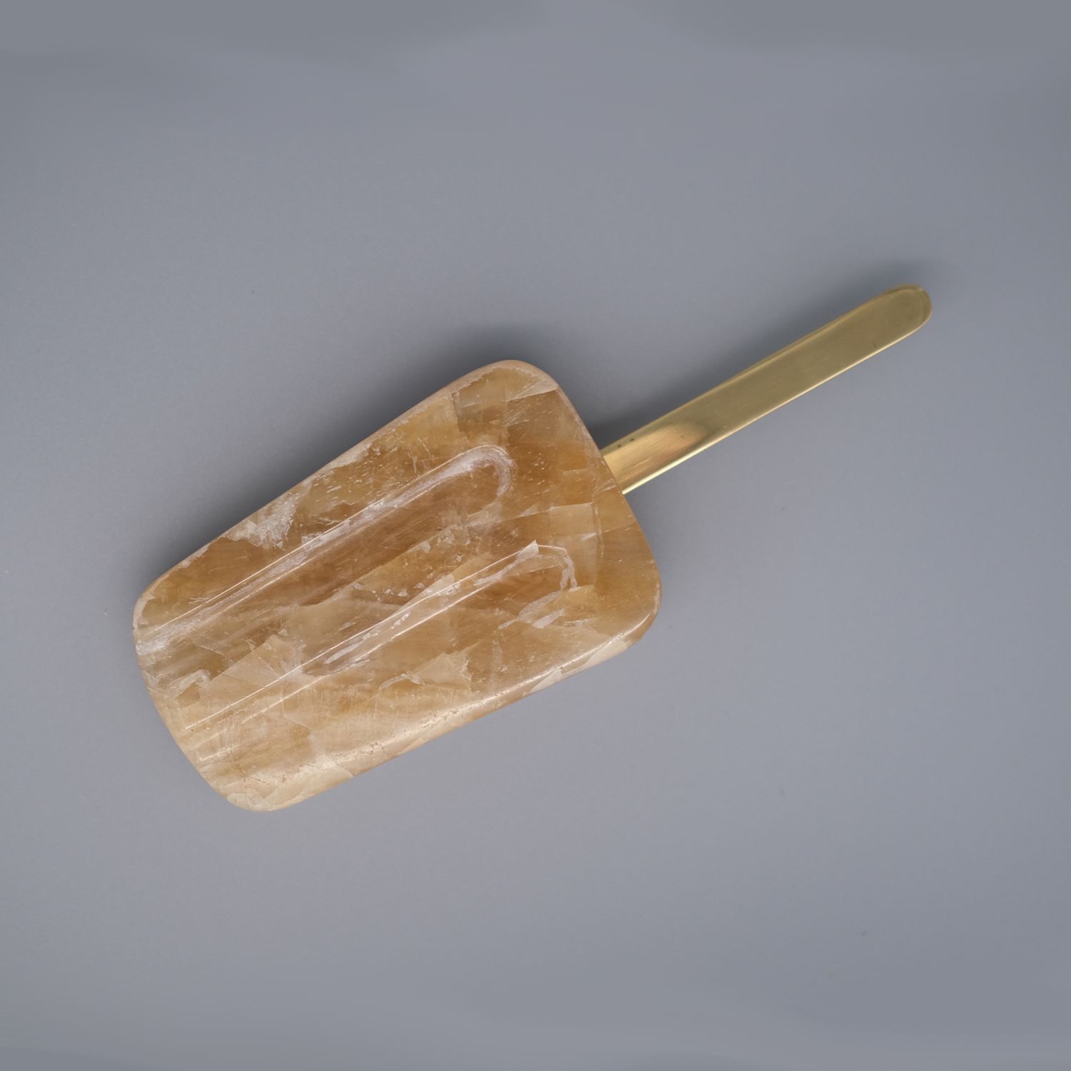 6 inch Brown Crystal Onyx Pop - Original Melting Pops Art