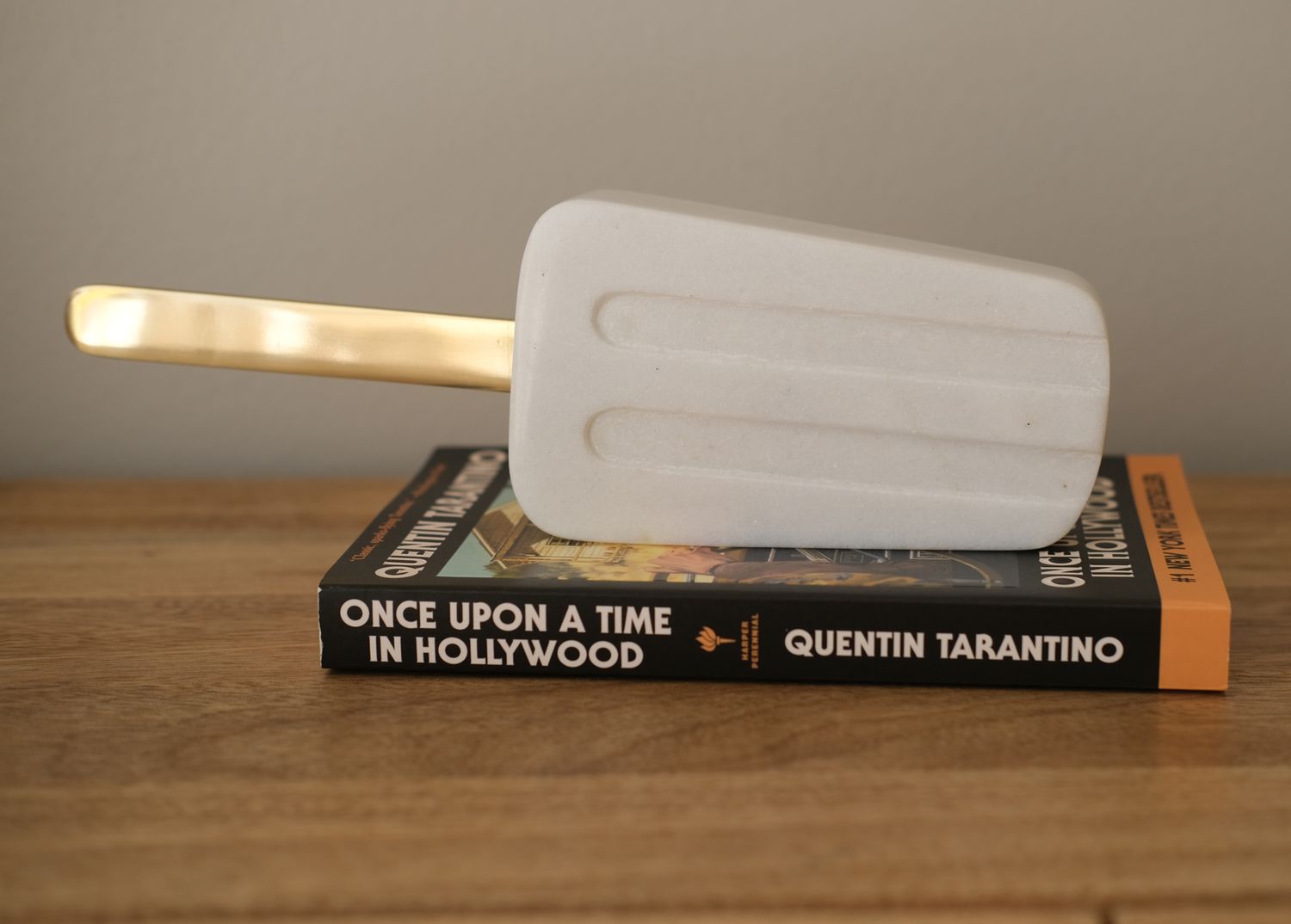 10 inch White Italian Carrara Marble Pop - Original Melting Pops Art