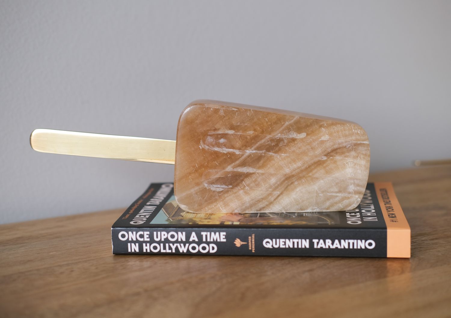 10 inch Brown Crystal Onyx Pop - Original Melting Pops Art