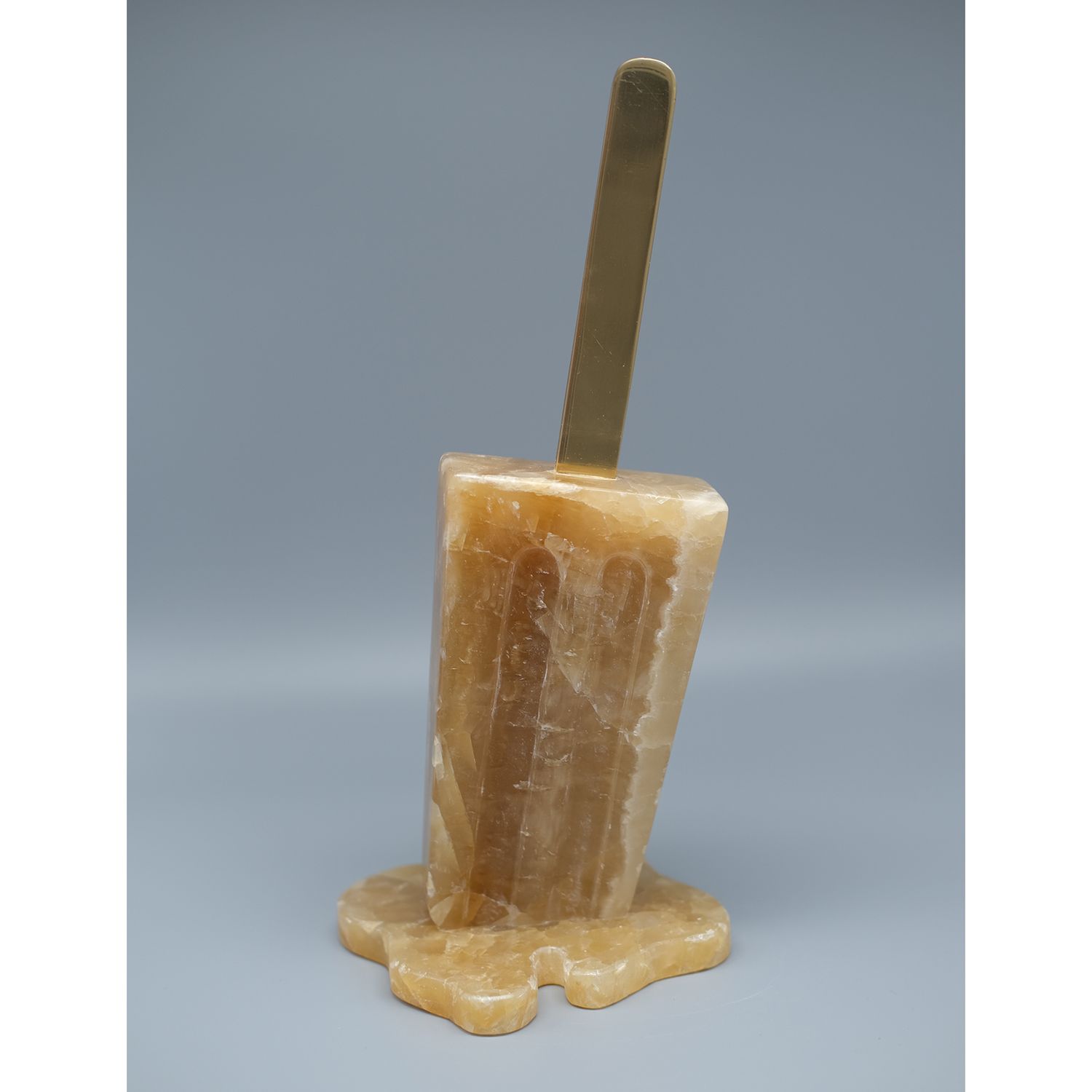 10 inch Brown Crystal Onyx Pop - Original Melting Pops Art