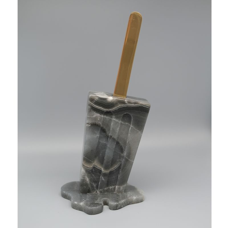 10 inch Deep Blue Onyx Pop - Original Melting Pops Art