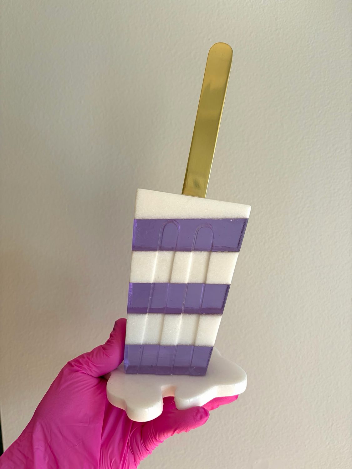 10 inch Amethyst Kiss Pop - Melting Pops Art