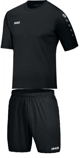 Trikot (mit Logo, Name und Nummer) mit Short (mit Nummer)