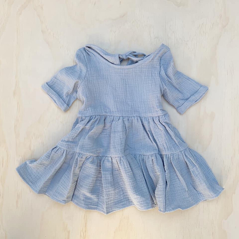 Harper Muslin Sage Girls Dress Harper Muslin Sage Girls Dress
