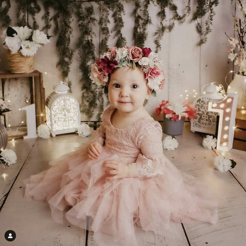 Aurora Grace Dusty Pink Girls Tutu Dress Aurora Grace Dusty Pink Girls Tutu Dress
