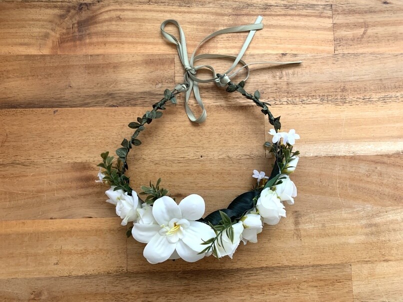 White Lily Flower Crown White Lily Flower Crown