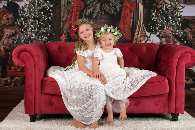 Delilah Girls White Lace Dress Delilah Girls White Lace Dress
