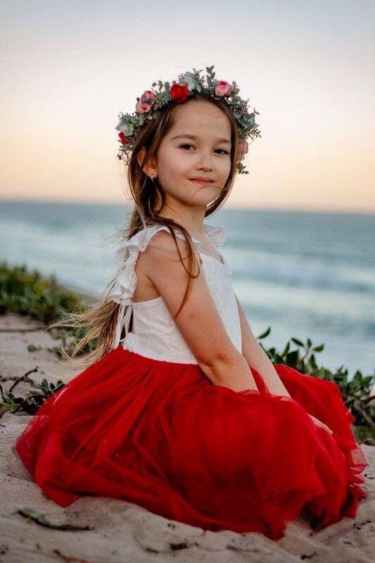 Zara Girls Lace Christmas Dress | Red Zara Girls Lace Christmas Dress | Red