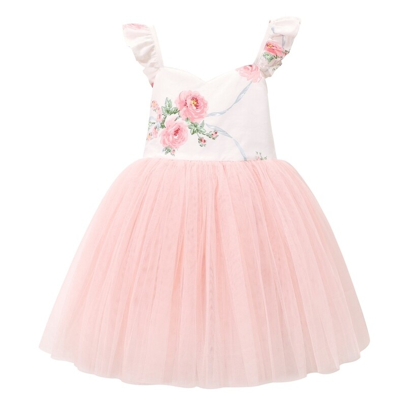 Zara Girls Dress | Peach Floral Zara Girls Dress | Peach Floral