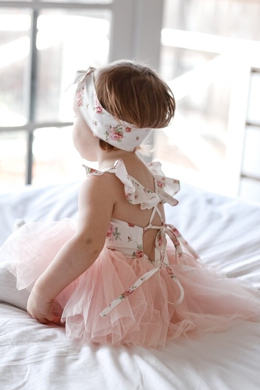 Eloise Peach Floral Baby Tutu Dress Eloise Peach Floral Baby Tutu Dress