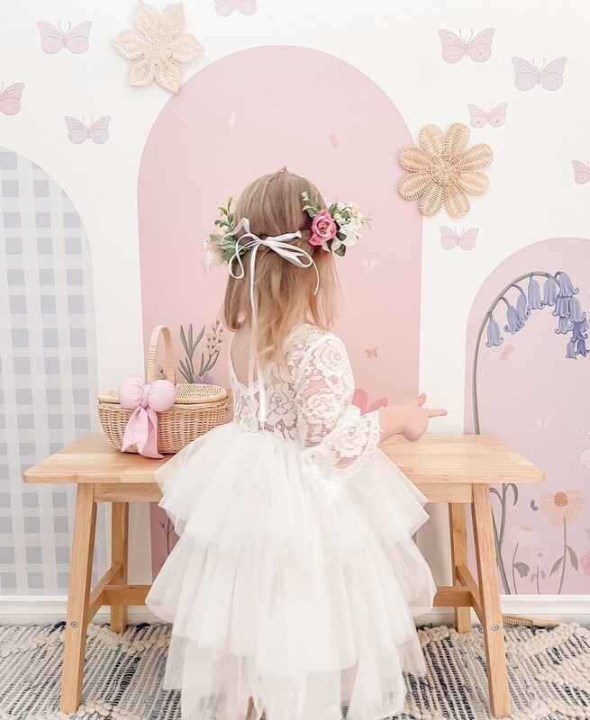 Isla Girls White Lace Tutu Dress Isla Girls White Lace Tutu Dress