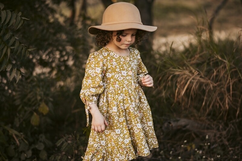 Marilyn Girls Winter Button Dress Marilyn Girls Winter Button Dress