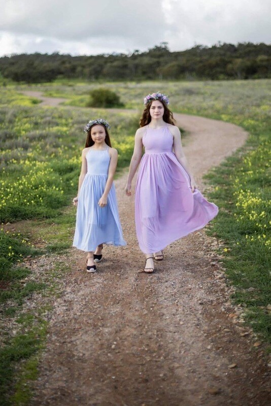 Sofia French Chiffon Lilac Girls Dress Sofia French Chiffon Lilac Girls Dress
