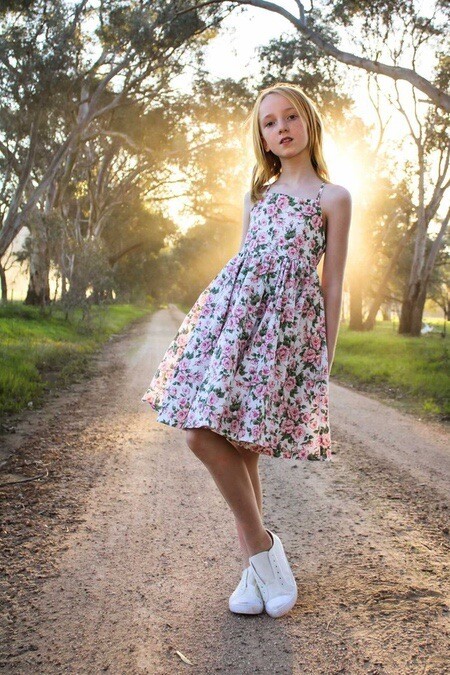 girls flowery dress