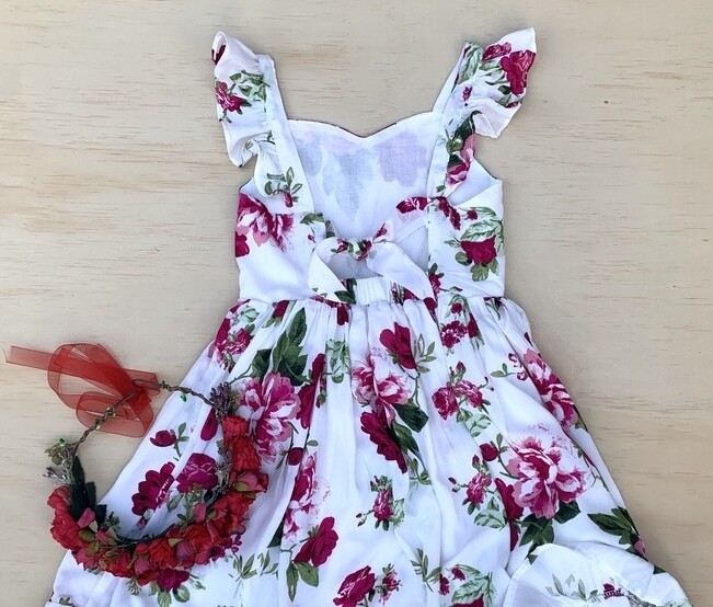 Josephine Dress - Rose (STRAIGHT HEM) Josephine Dress - Rose (STRAIGHT HEM)