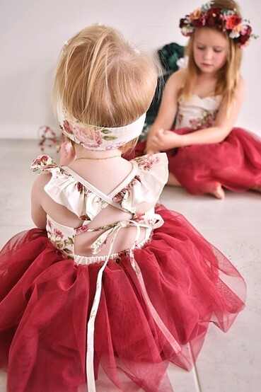 Aria Baby Tutu Dress - Burgundy Aria Baby Tutu Dress - Burgundy