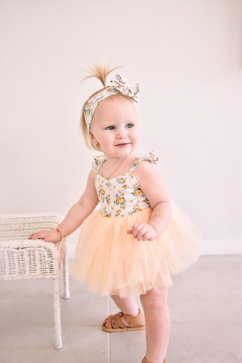 yellow infant tutu