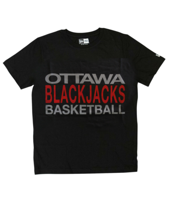 Ottawa BlackJacks Black Adult Crew Tee