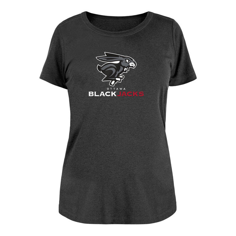 Ottawa BlackJacks Women's Charcoal Dri-Fit Core Logo Tee
