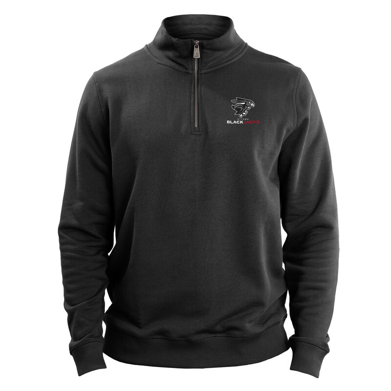 Ottawa BlackJacks Adult Charcoal Core Logo 1/4 Zip