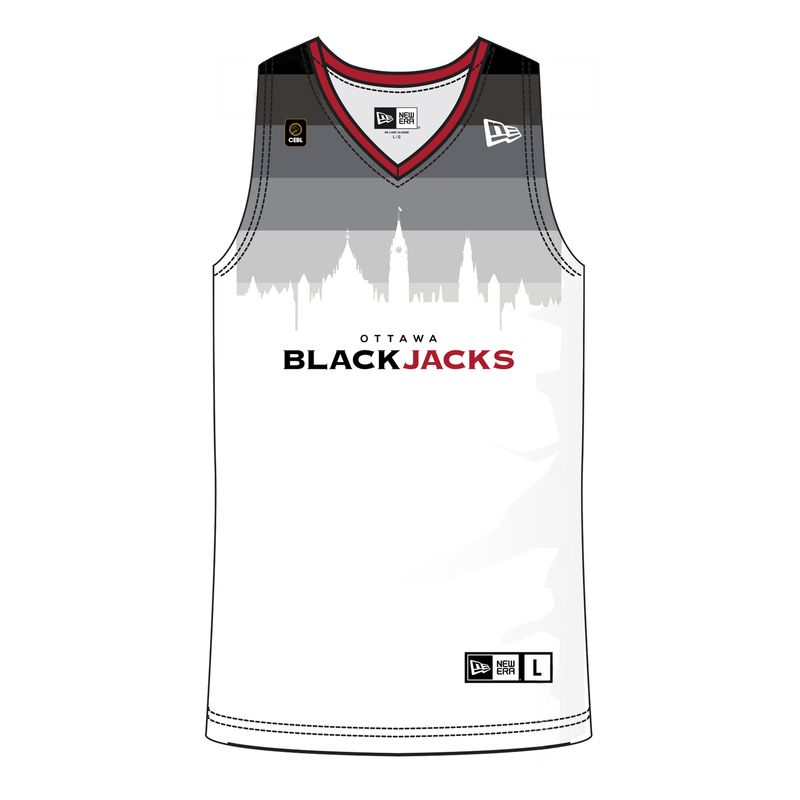 Ottawa BlackJacks 2024 Adult White Away Replica Jersey