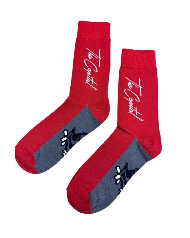BlackJacks Red Capital Socks