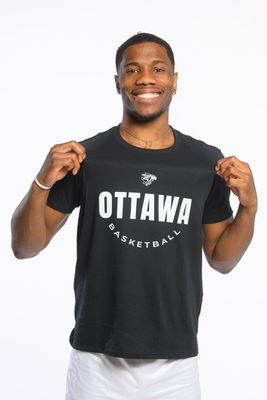 Black Ottawa Basketball Tee
