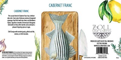 750 ml Cab Franc Bottle