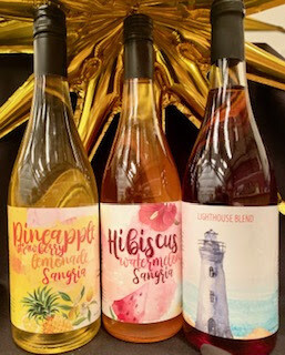 Wine Club Summer Sweet Selection Pineapple Strawberry Lemonade, Hibiscus Watermelon Sangria, & Lighthouse Blend