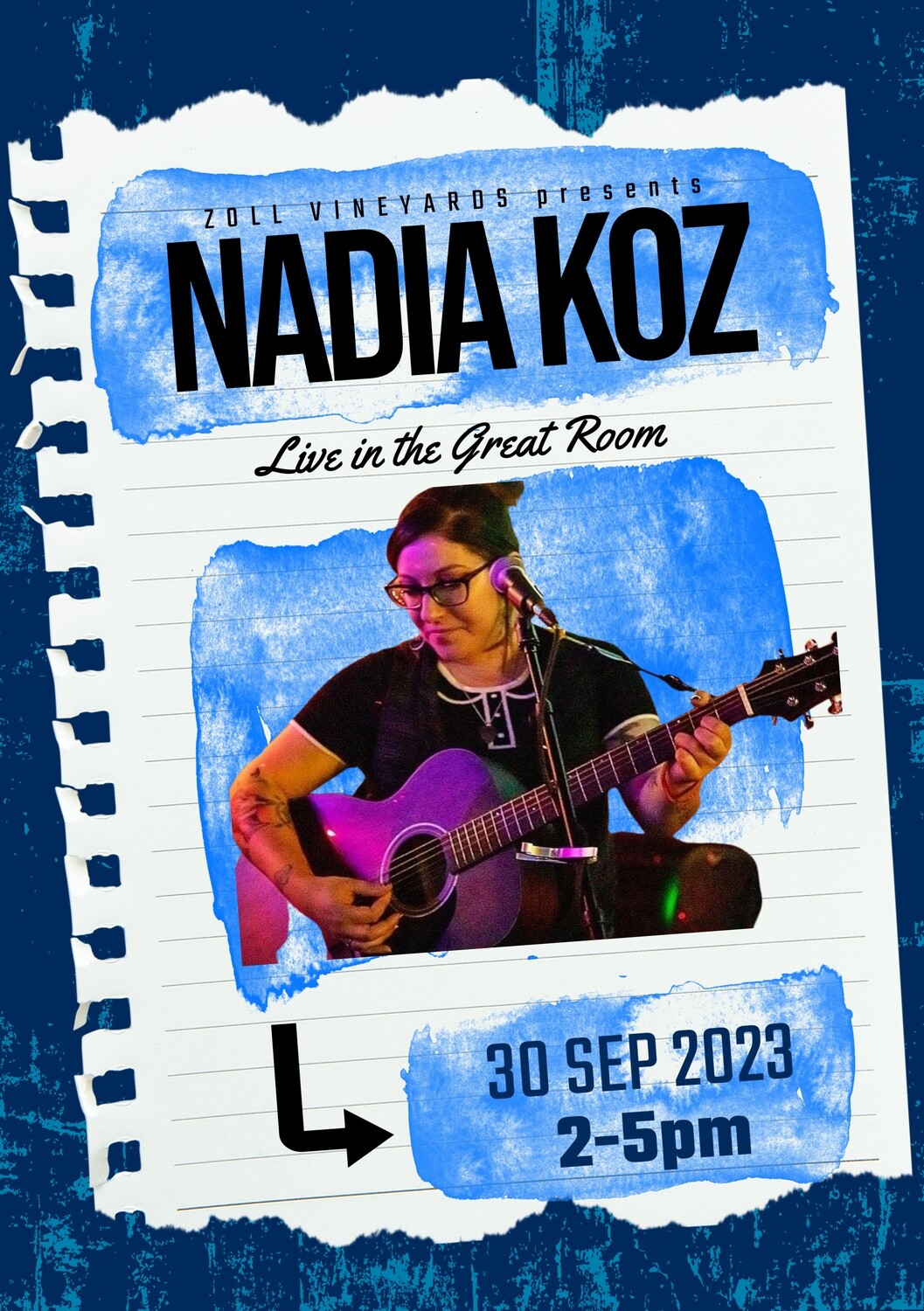 Nadia Koz Live at Zoll Vineyards