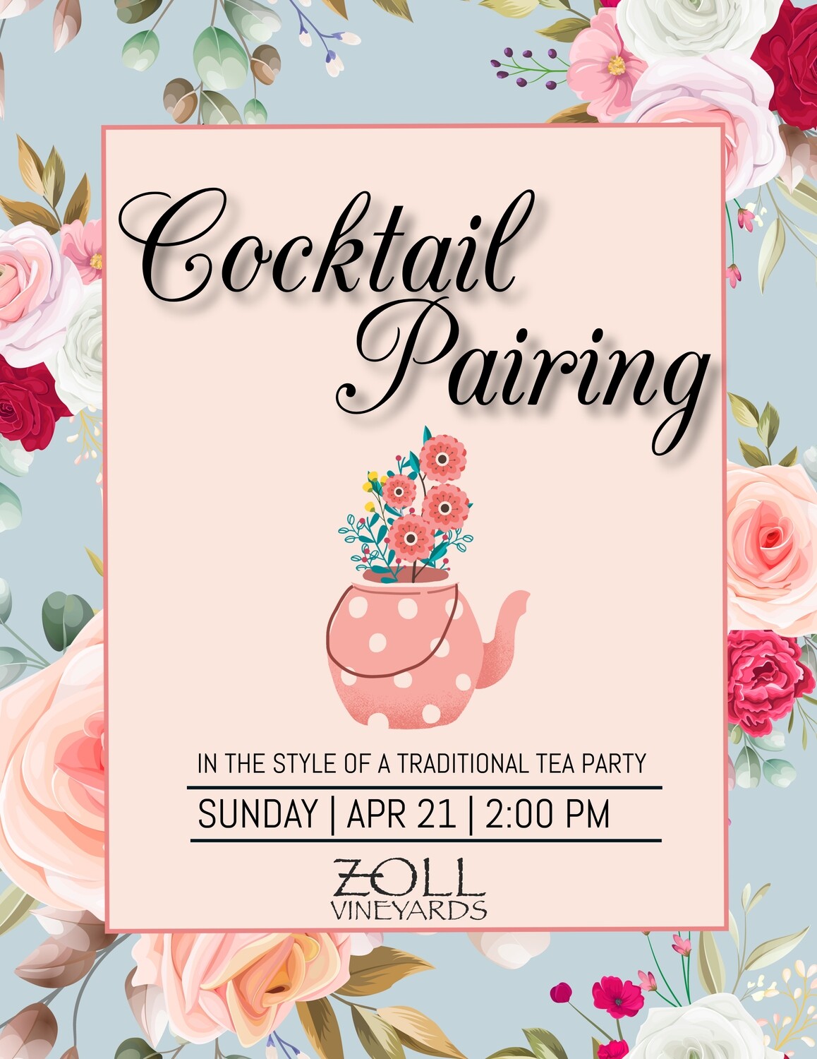 Spring Tea Party Cocktail Pairing