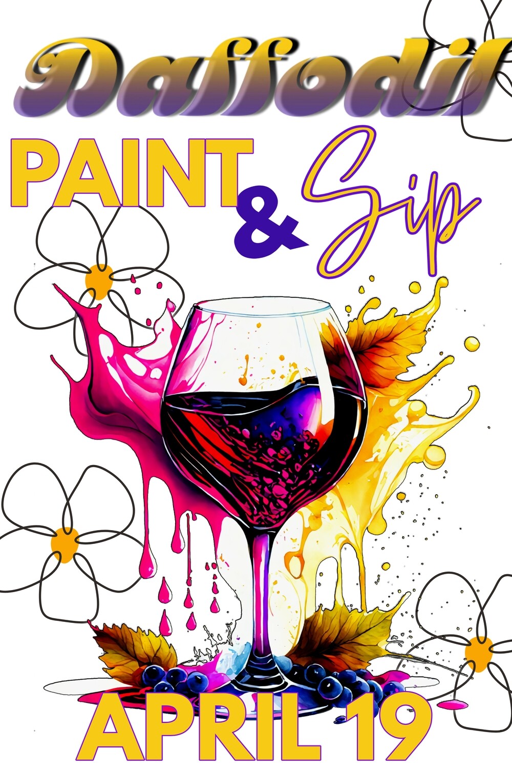 Paint and Sip- Daffodils