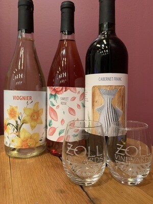 Wine Club Winter Selection (Viognier, Sweet Rose', Cab Franc)