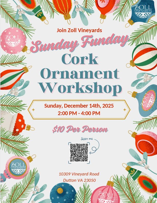 Sunday Funday Cork Ornament Workshop