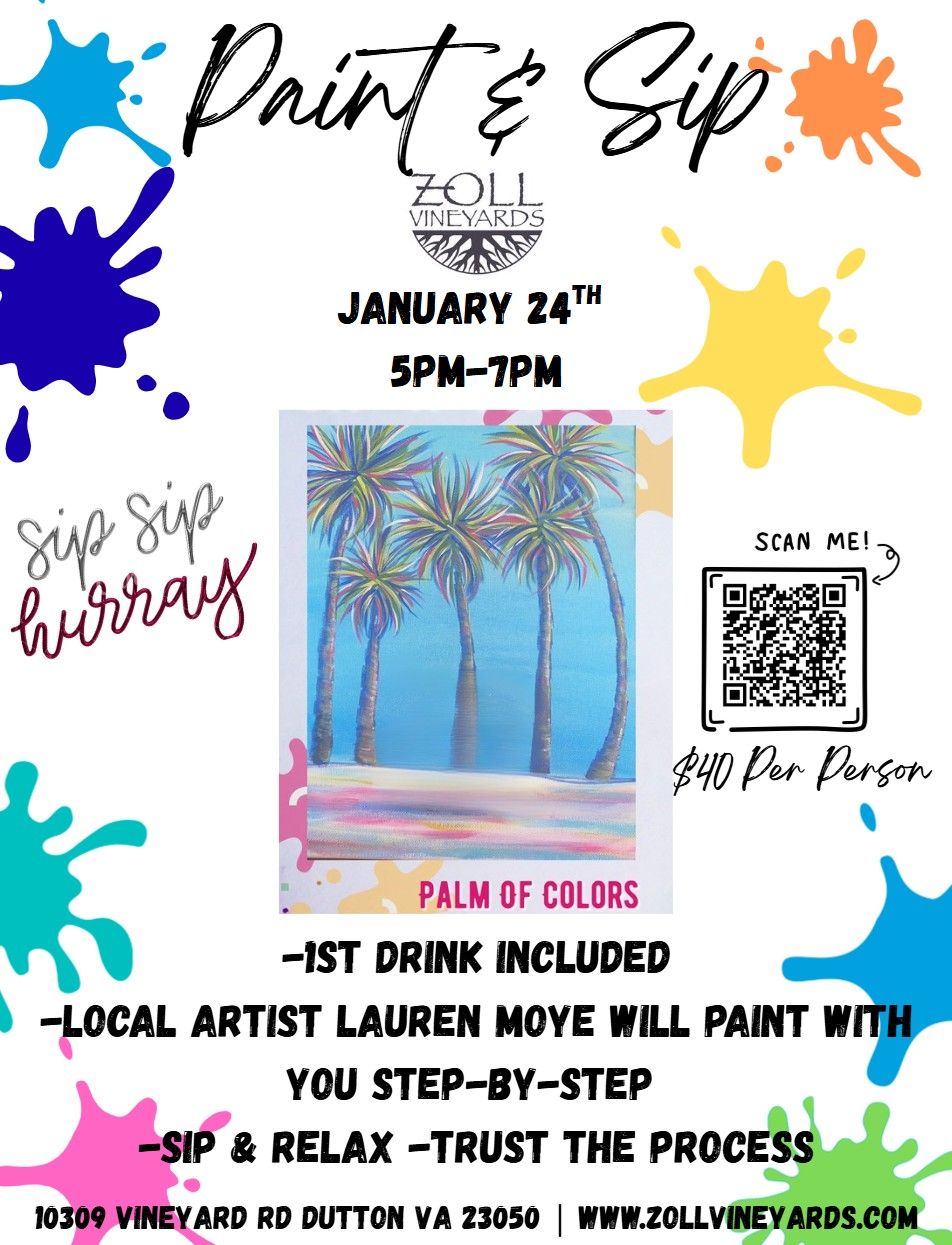Palms of Colors Sip &amp; Paint