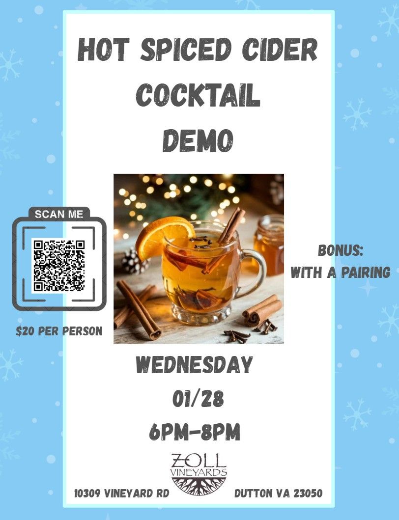 Hot Spiced Cider Cocktail Demo