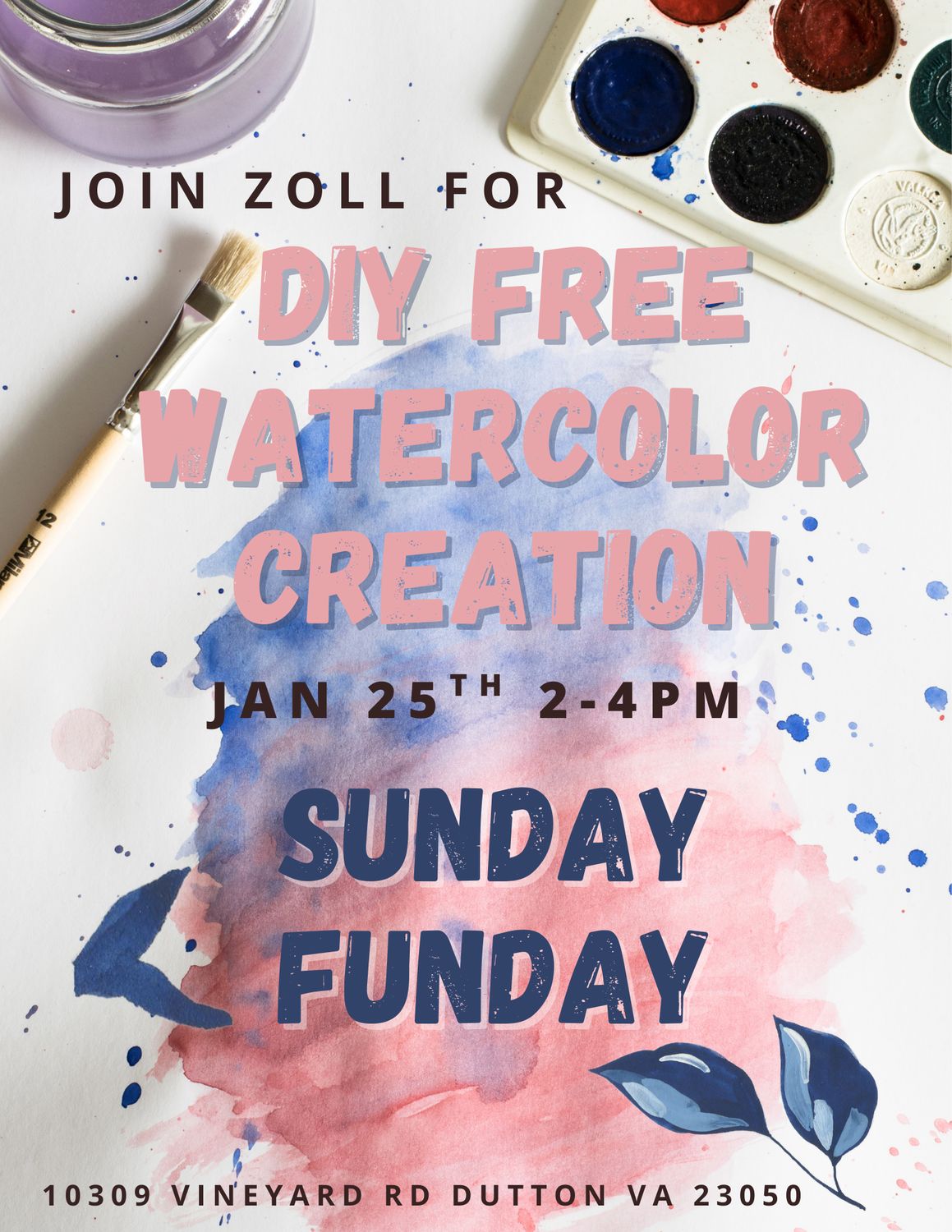 Free DIY Watercolor Creation Event