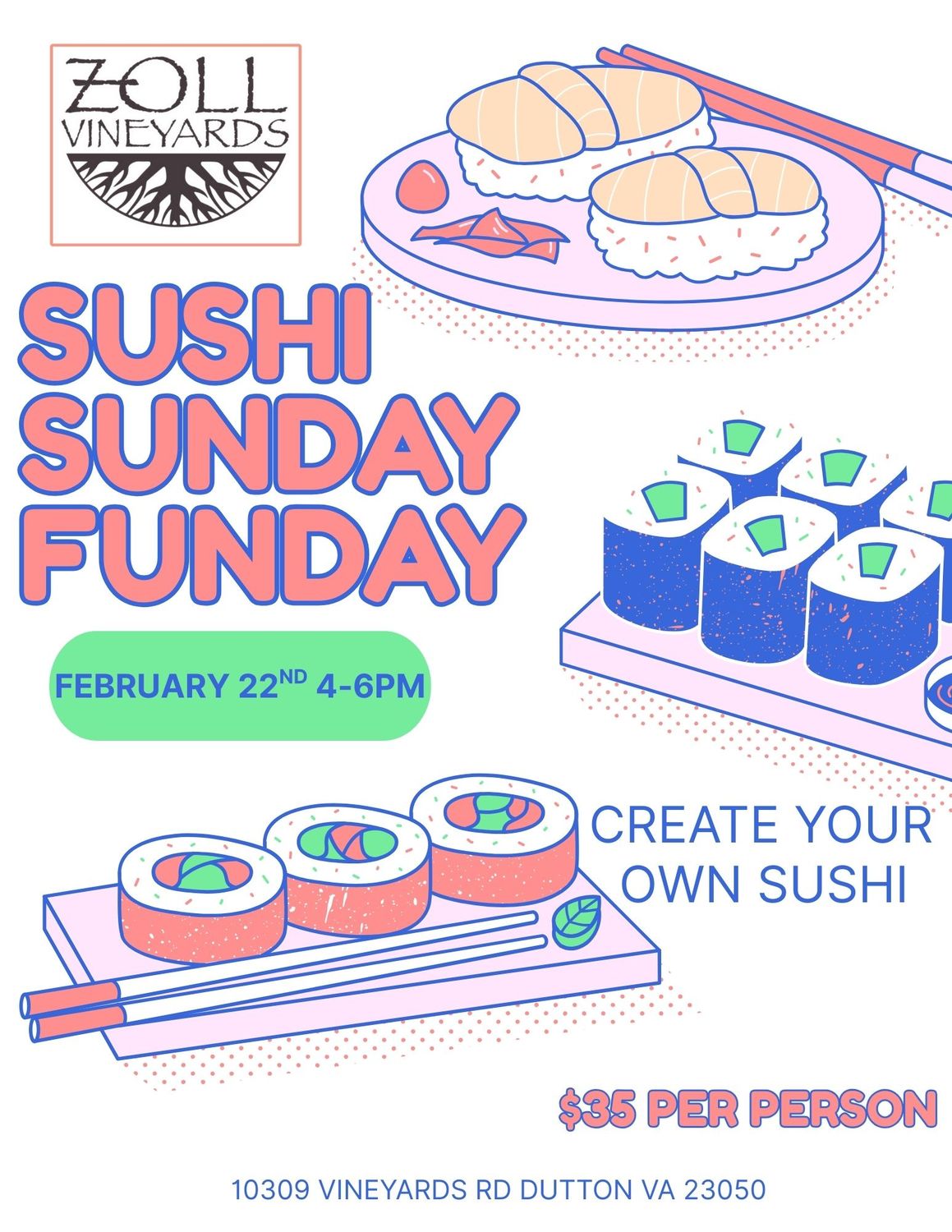 Sushi Sunday Funday Sushi Sunday Funday